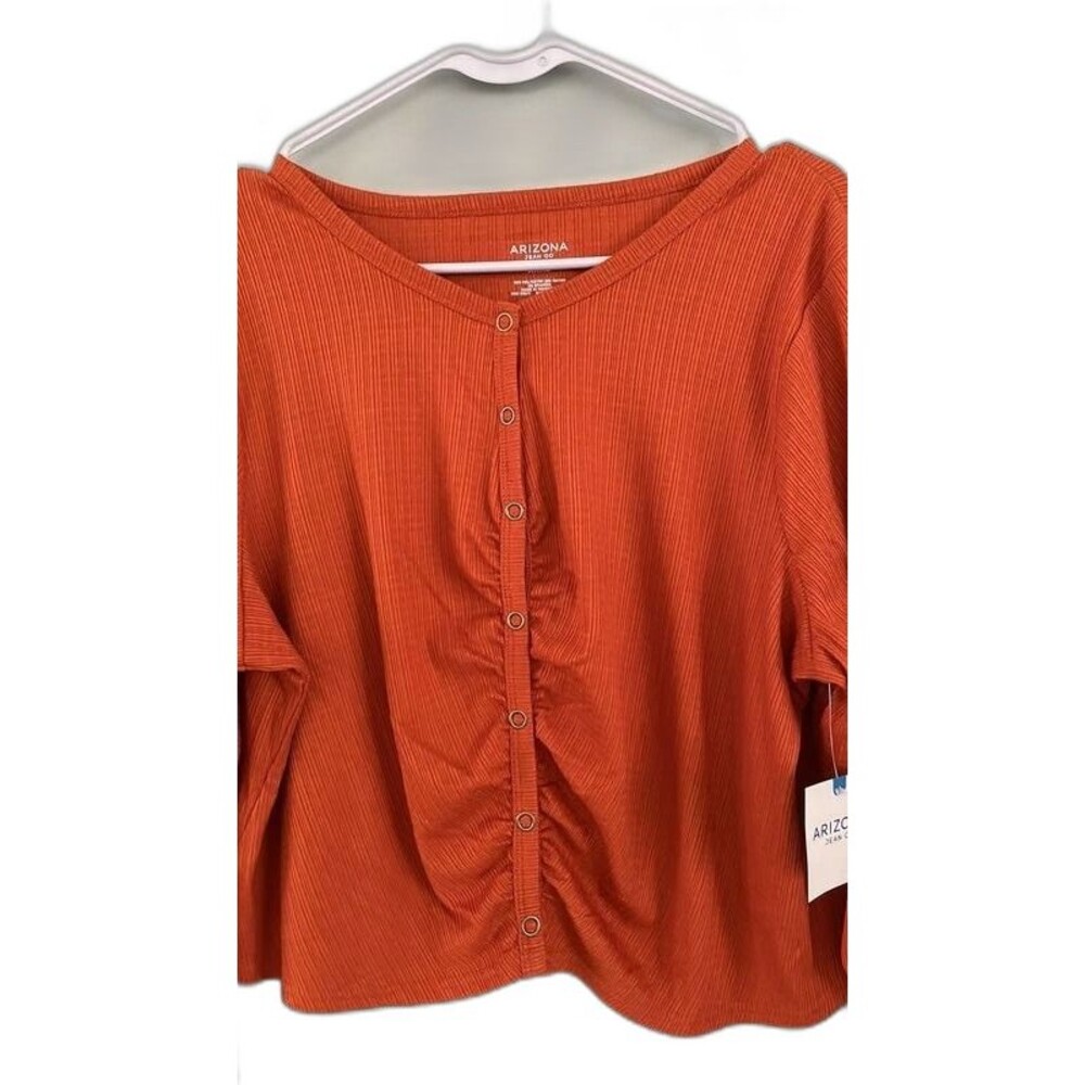 Arizona Jean Co. Women's XXXL Snap-up Top NWT